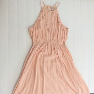 Peachy pink summer dress